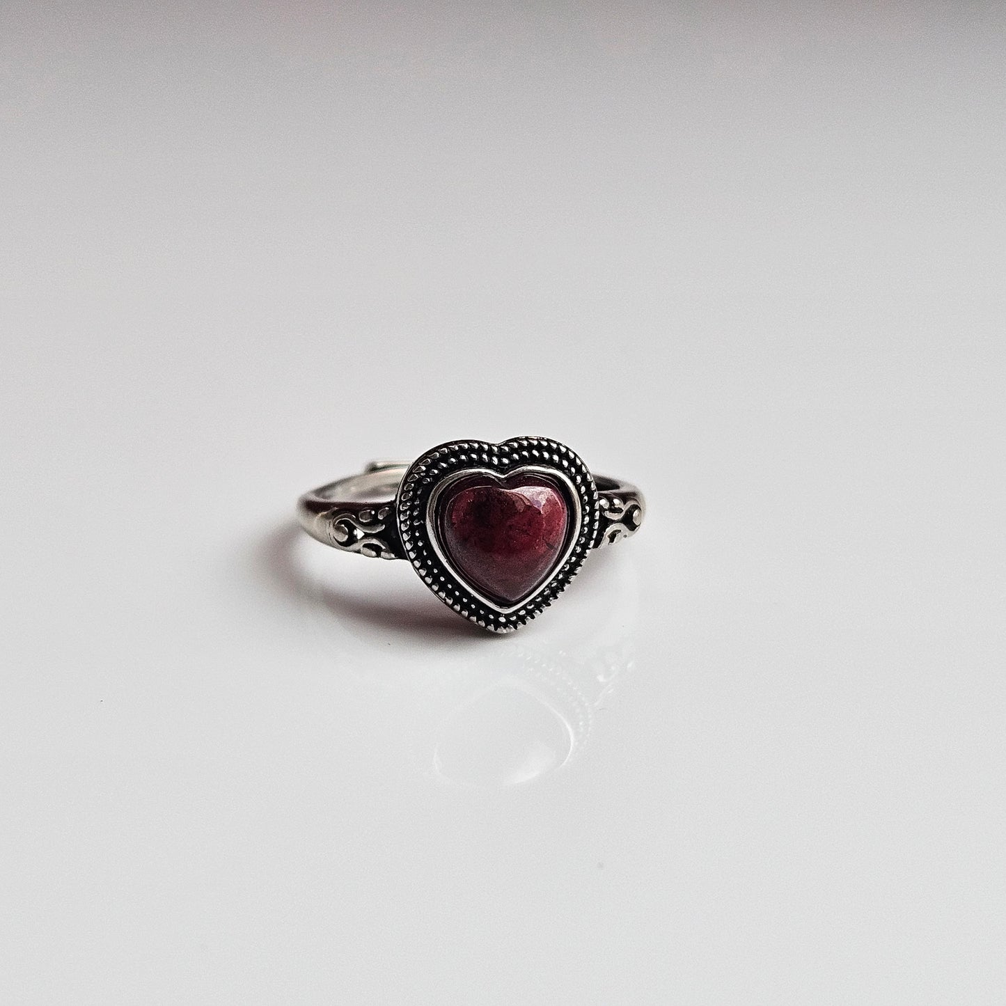 Garnet Crystal Rings