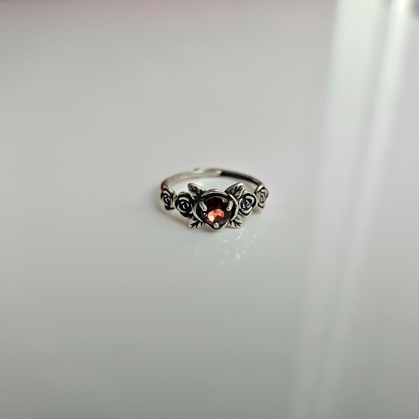 Garnet Crystal Rings