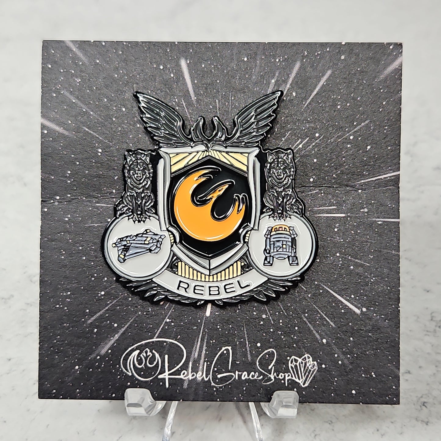 Phoenix Crest Pin (mini)