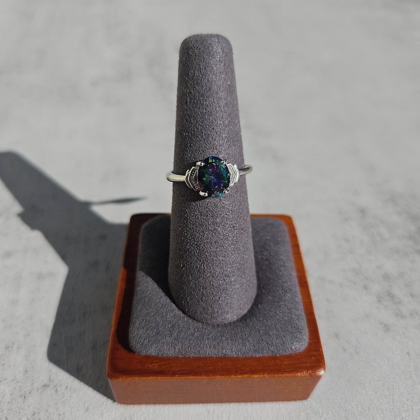 Aura Moissanite Oval Ring