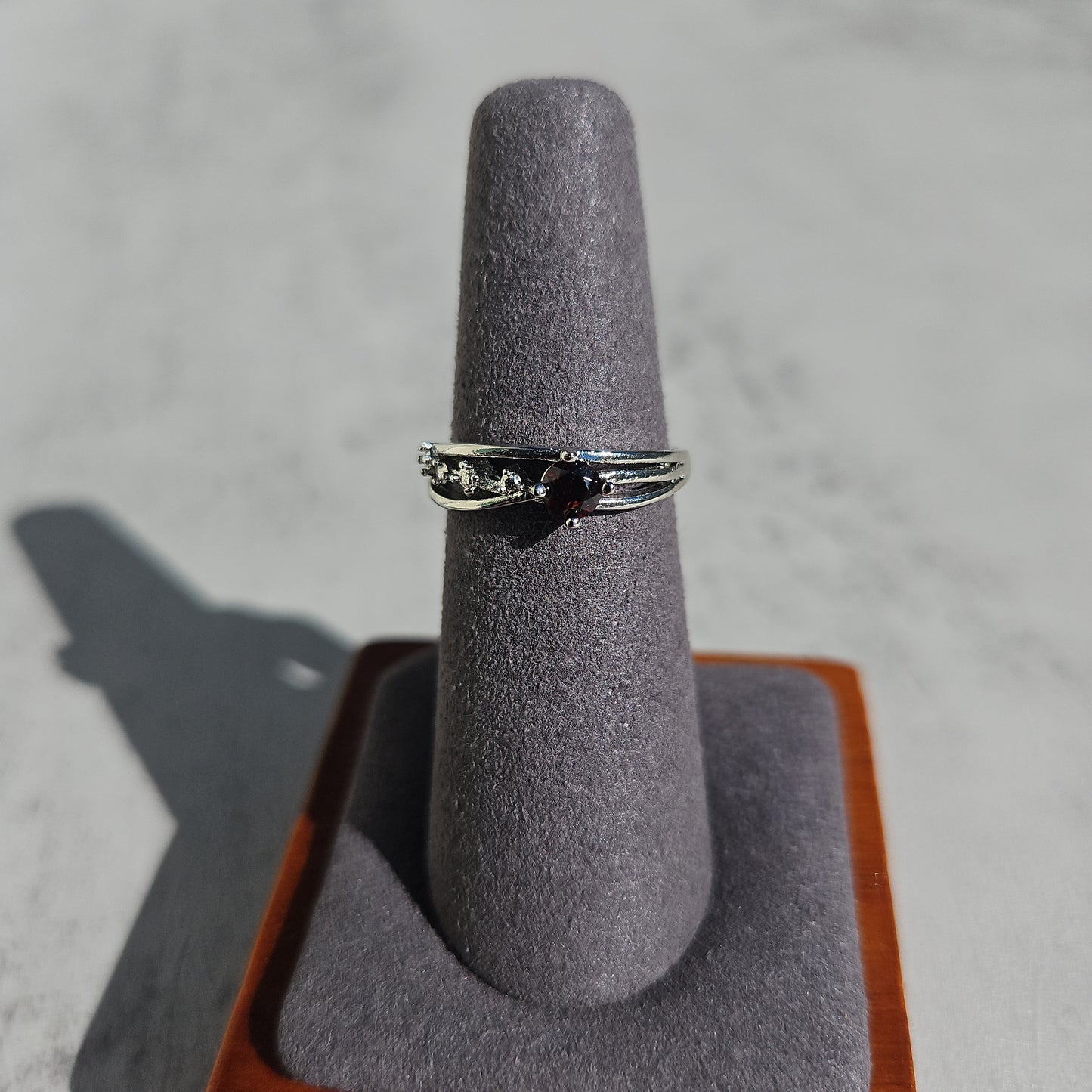 Garnet Shooting Star Ring