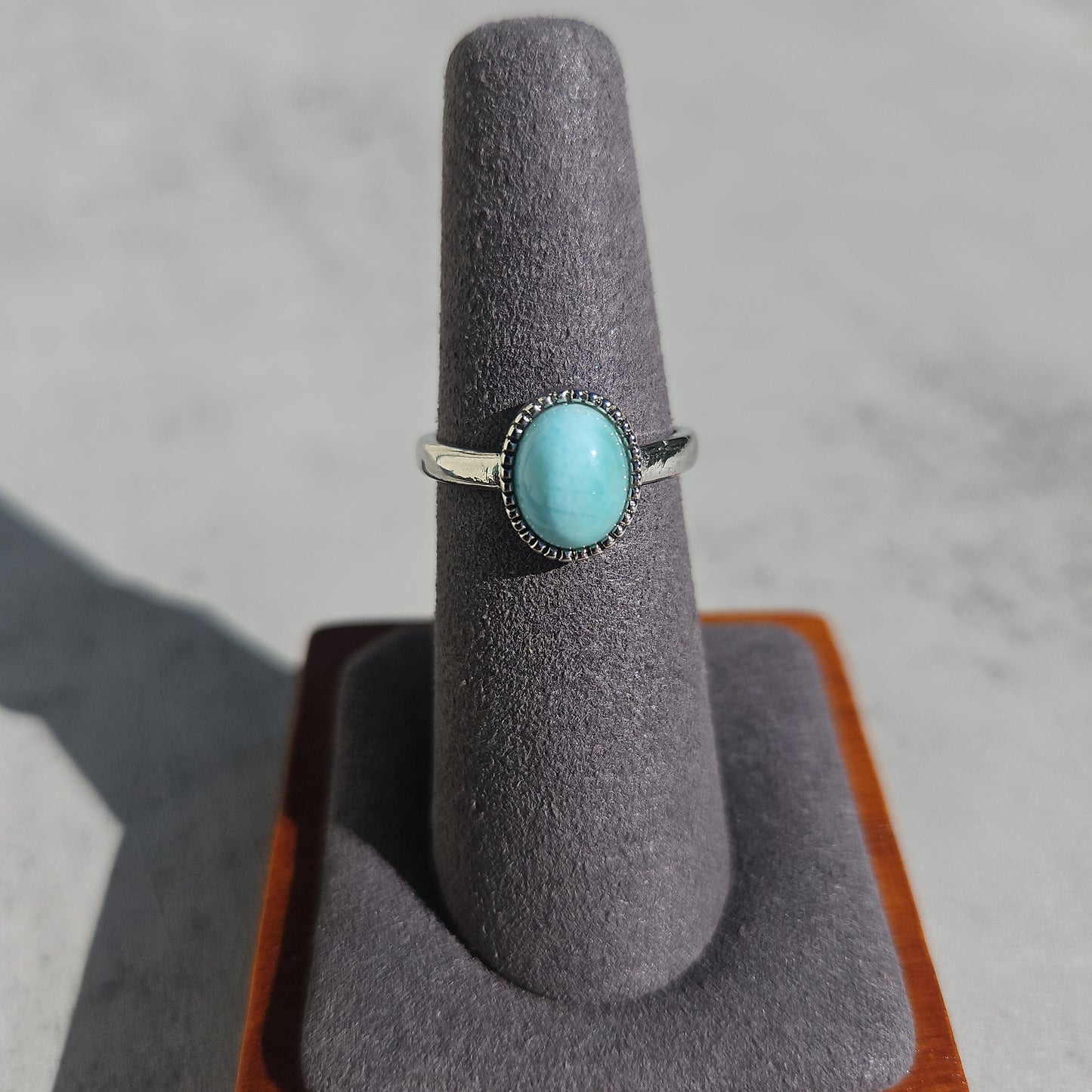 Larimar Oval Ring