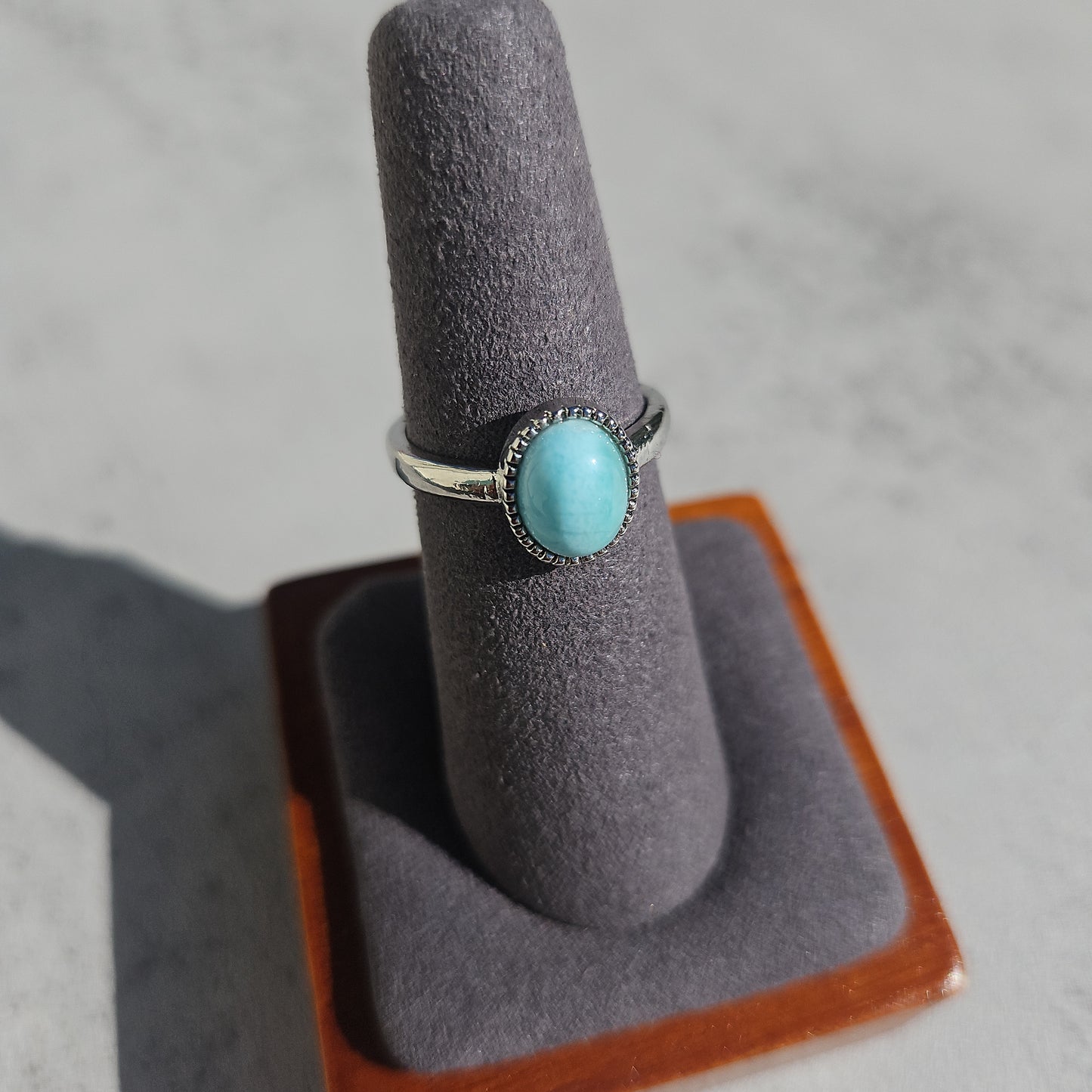 Larimar Oval Ring