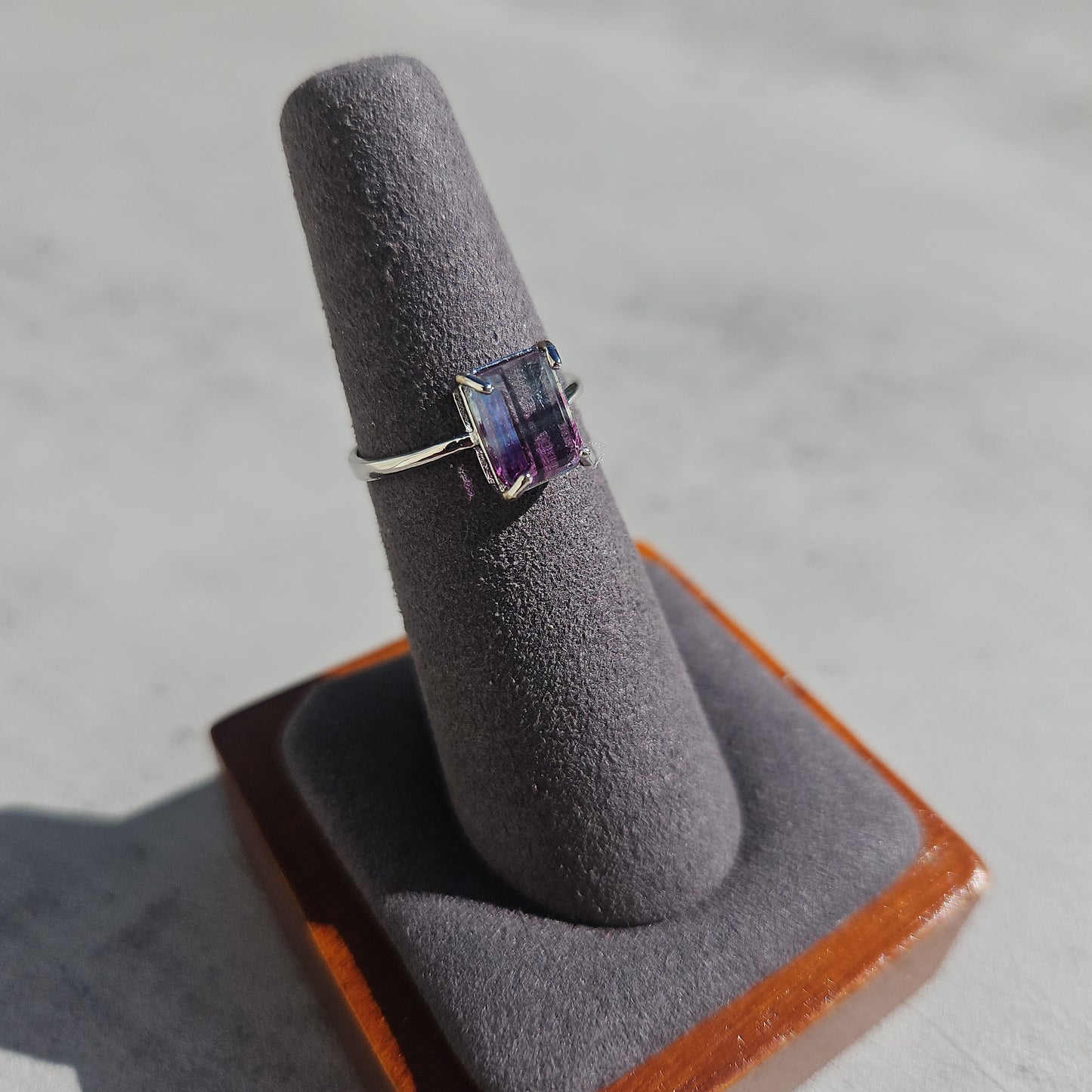 Fluorite Crystal Ring