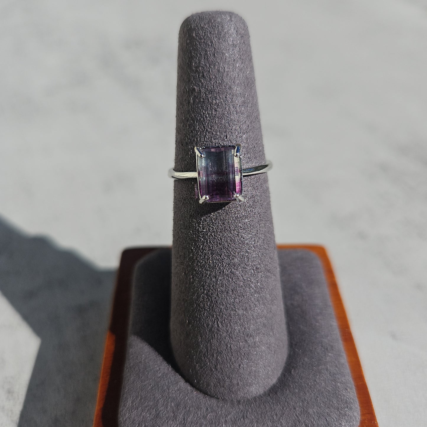 Fluorite Crystal Ring