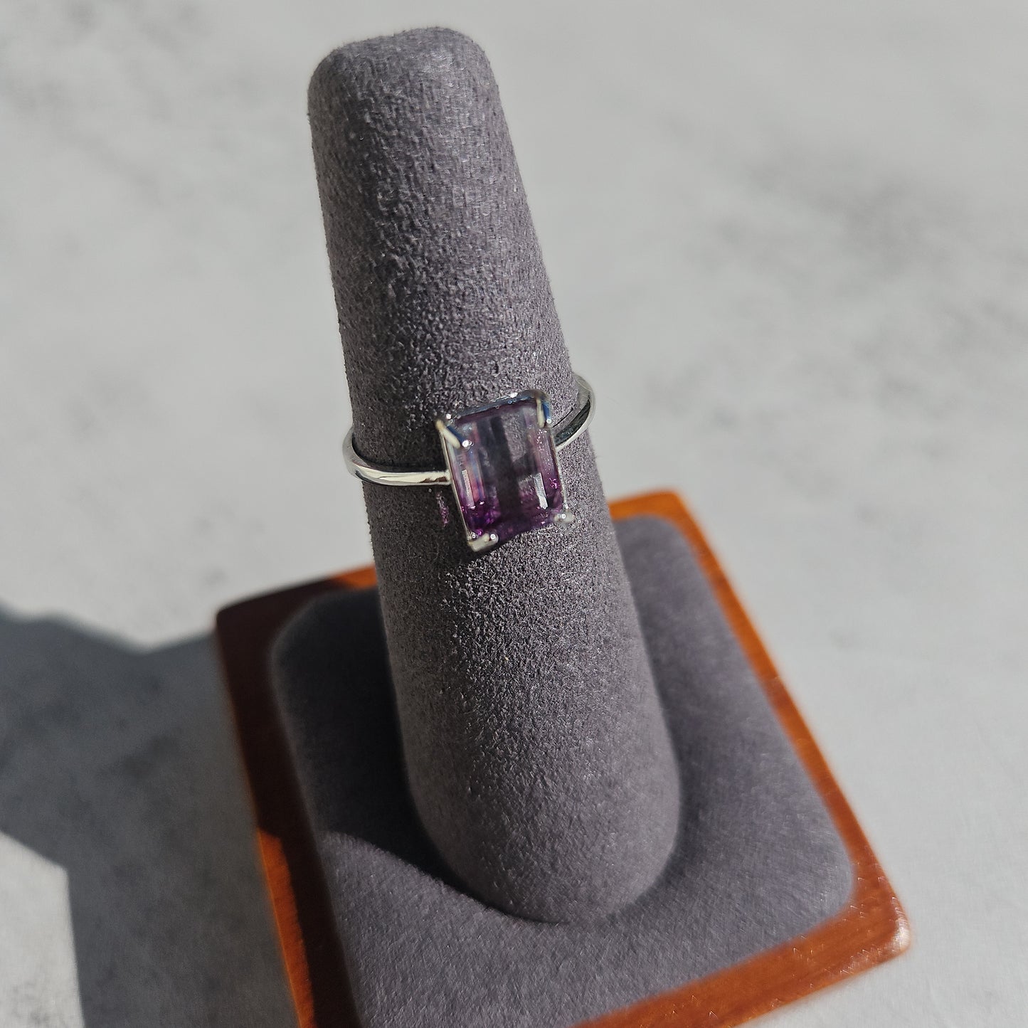 Fluorite Crystal Ring