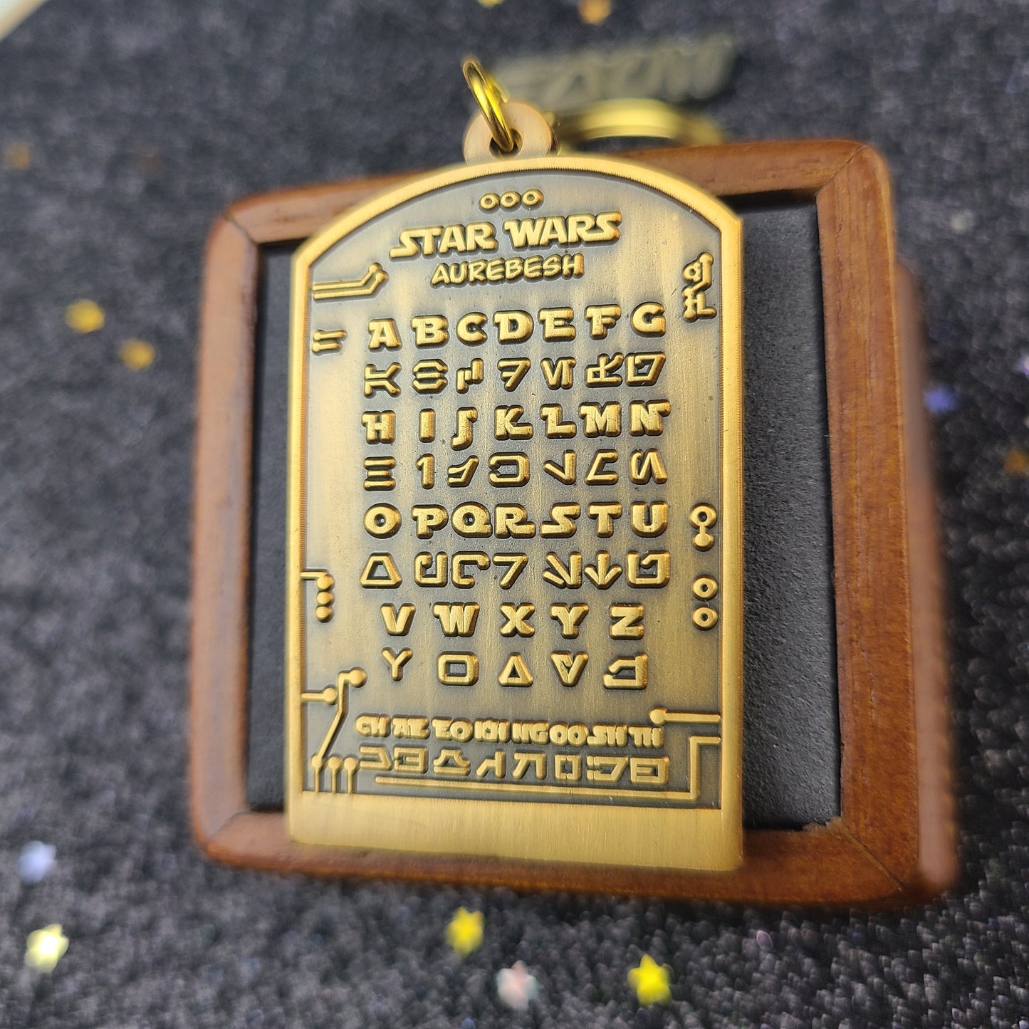 Aurebesh Decoder Keychain (mini)