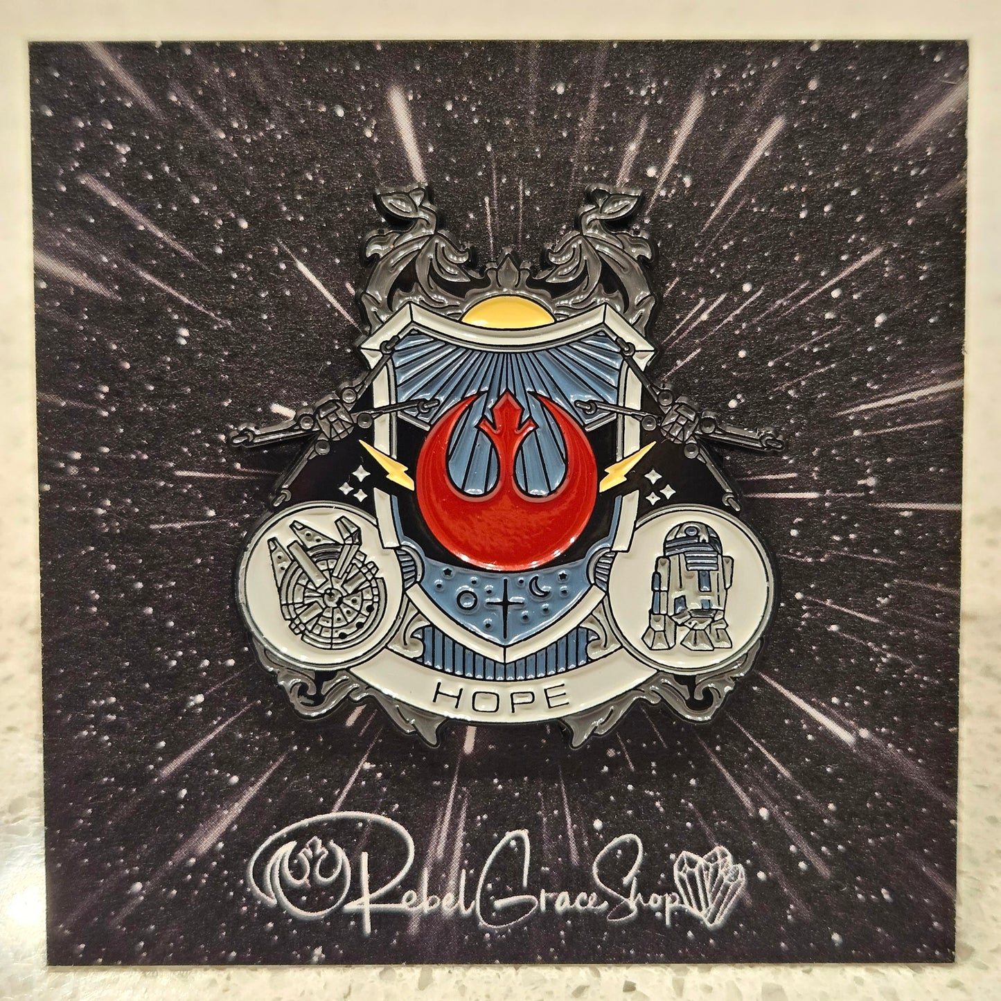 Rebel Crest Pin (Mini)