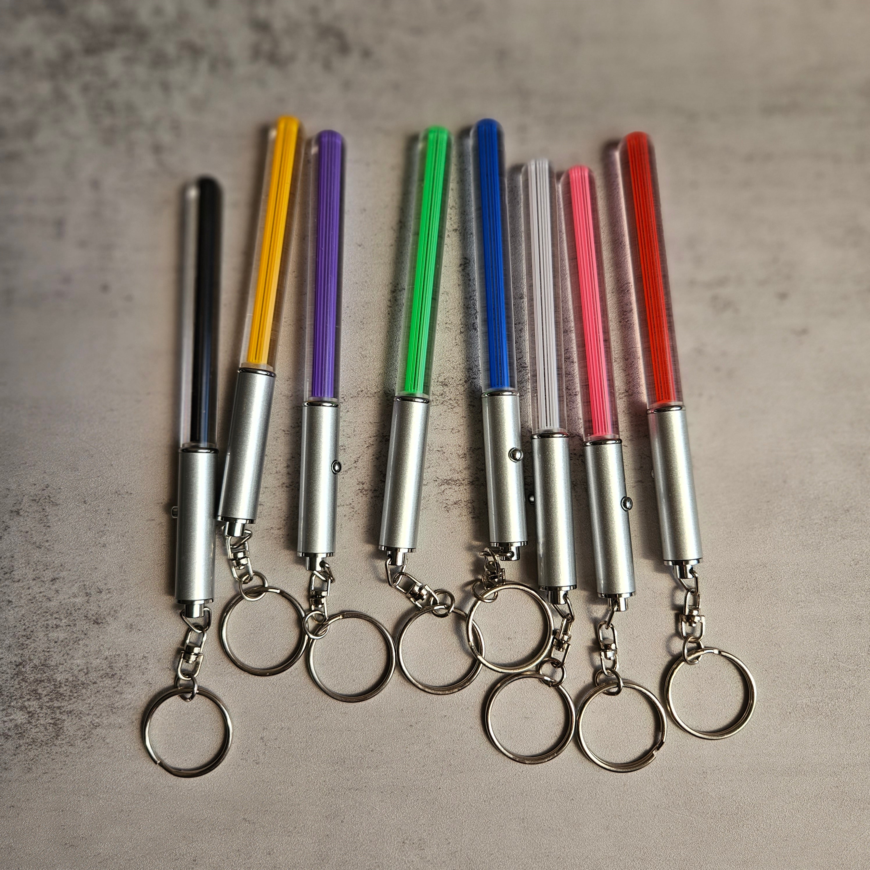 Keychain Disc Light Mini Led Lightsaber Keychain Flashlight | Shelly Lighting