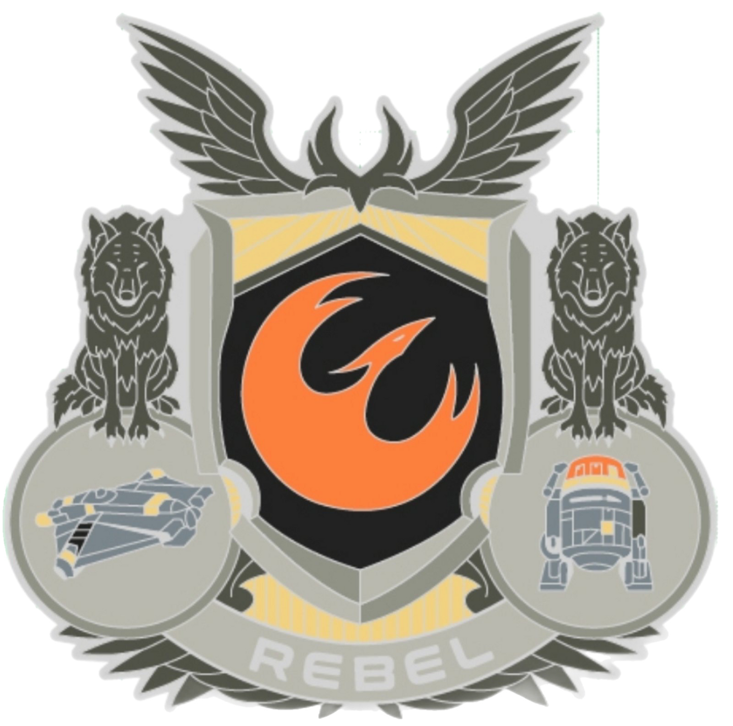 Phoenix Crest Pin (mini)