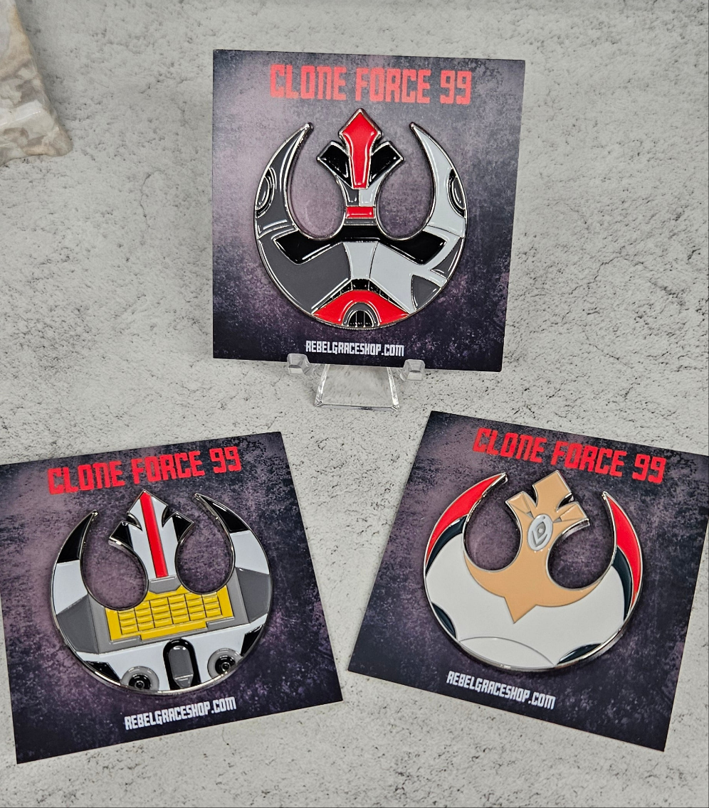 Clone Force Rebel Pins