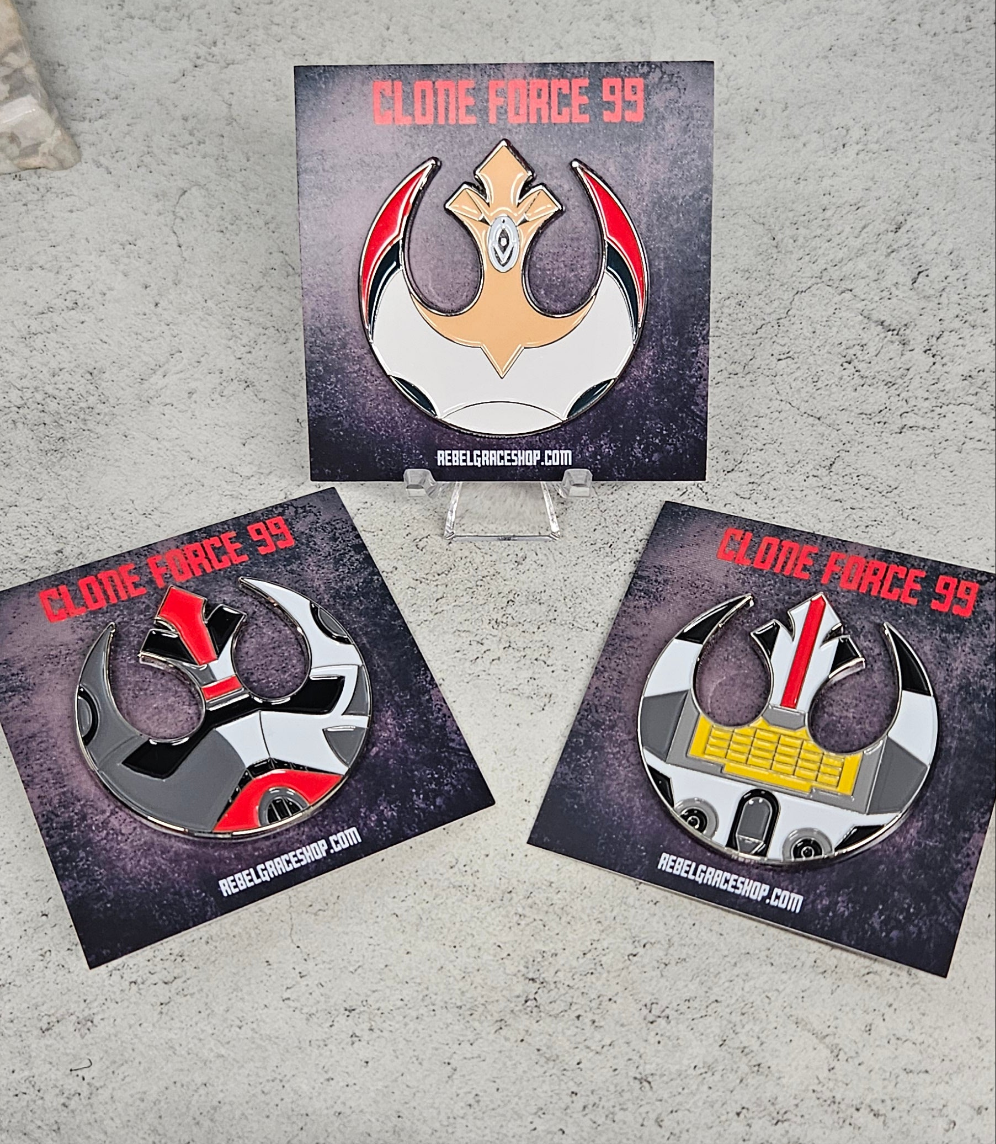 Clone Force Rebel Pins