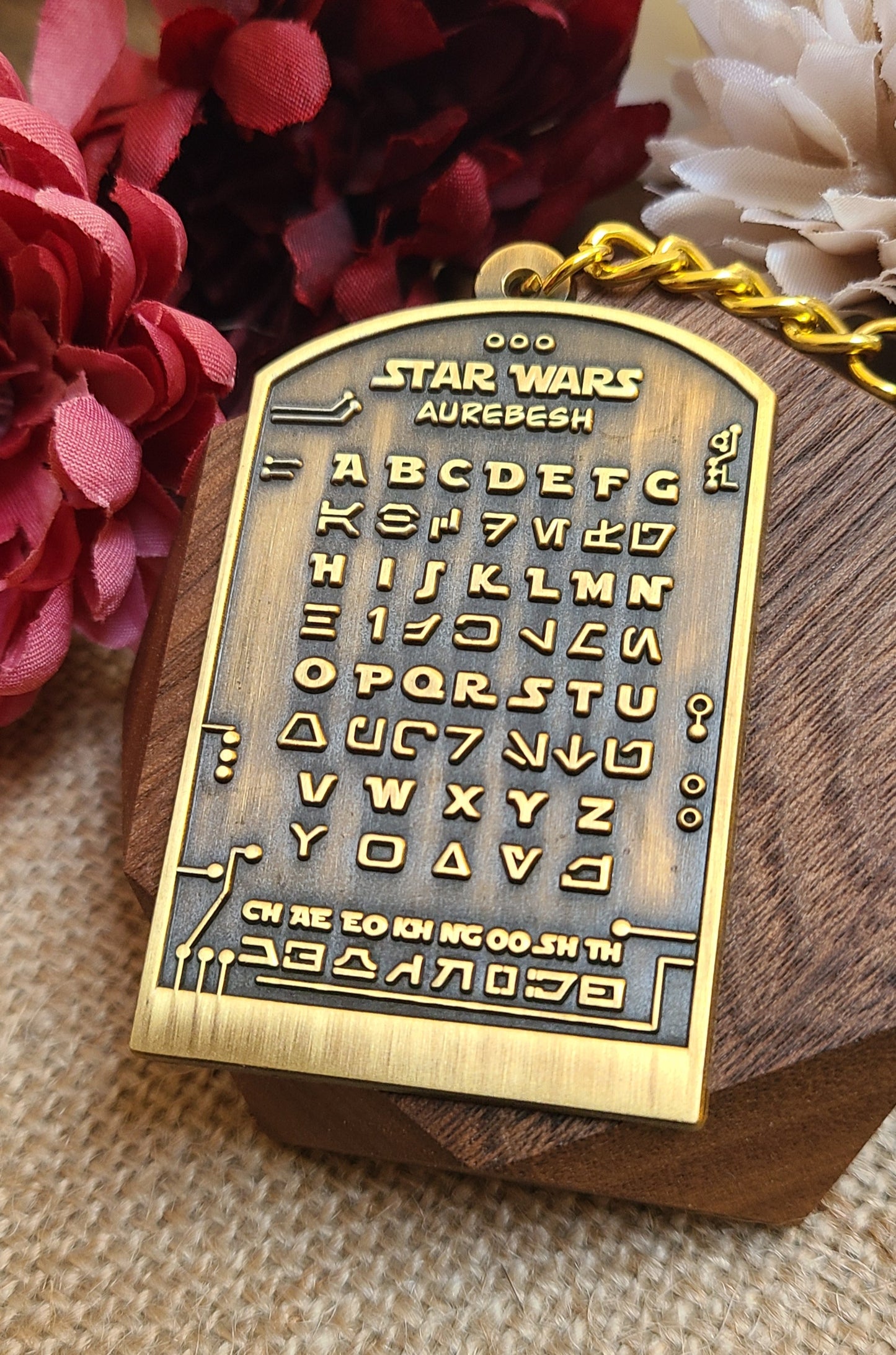 Aurebesh Decoder Keychain