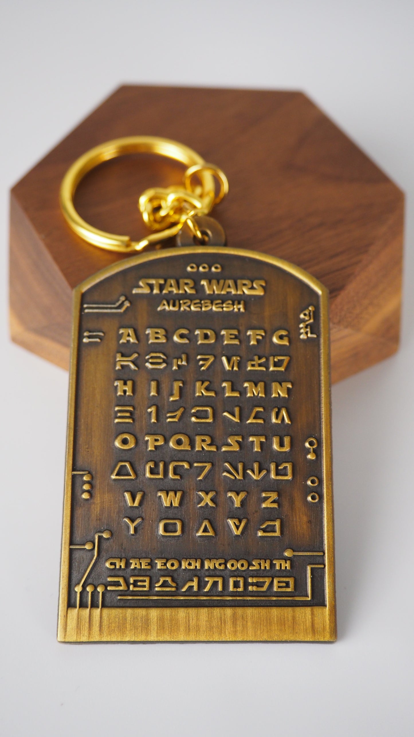 Aurebesh Decoder Keychain